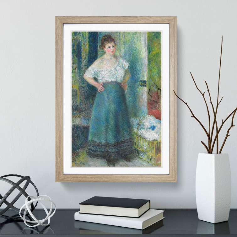 East Urban Home The Laundress by PierreAuguste Renoir Picture Frame
